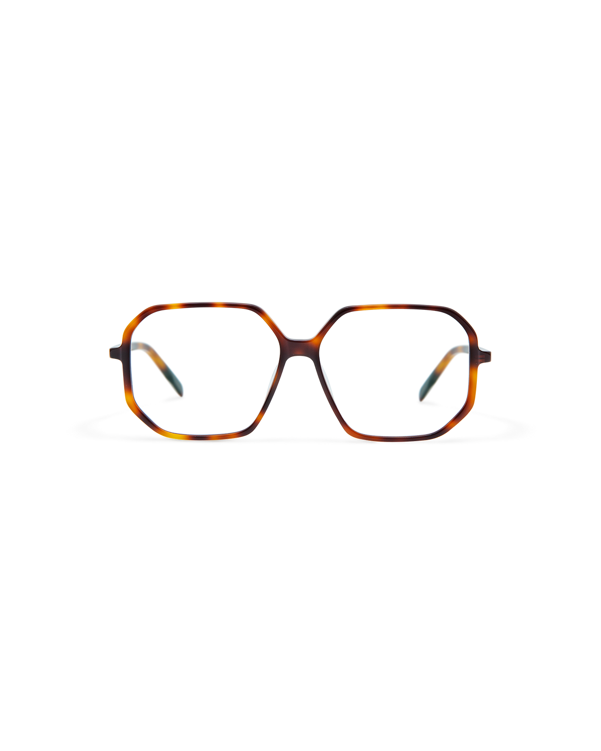LIOR: Geométricas Acetato Havana optical glasses by GIGI STUDIOS 8446
