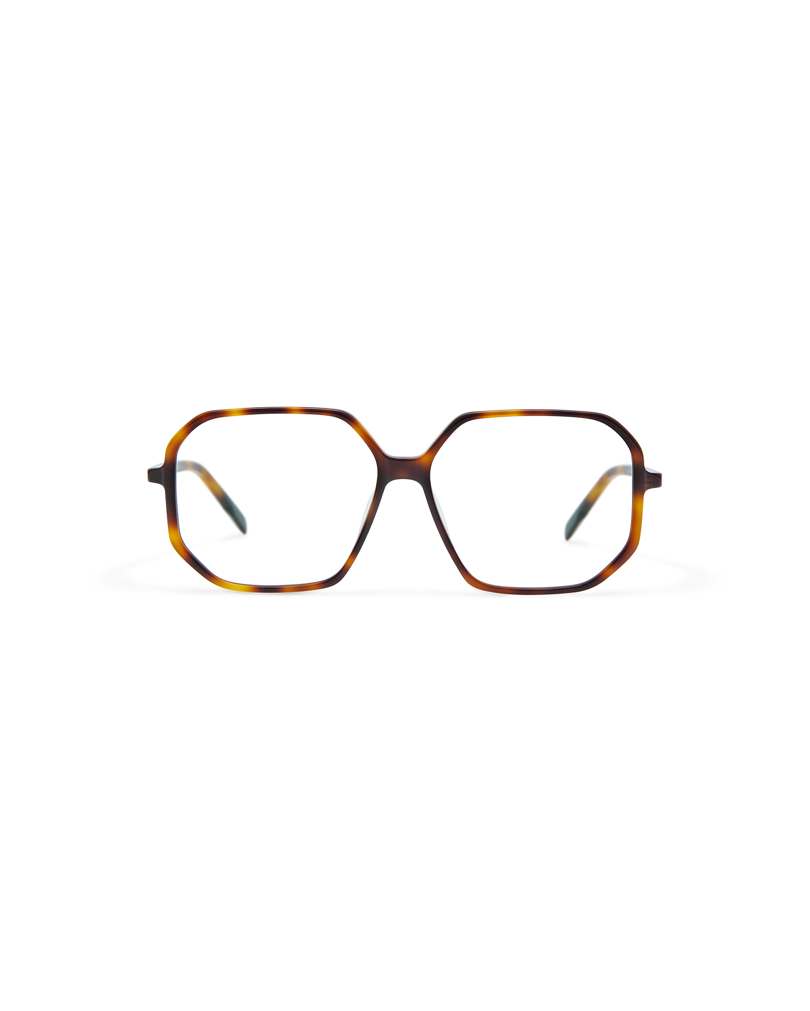 LIOR: Geométricas Acetato Havana optical glasses by GIGI STUDIOS 8446
