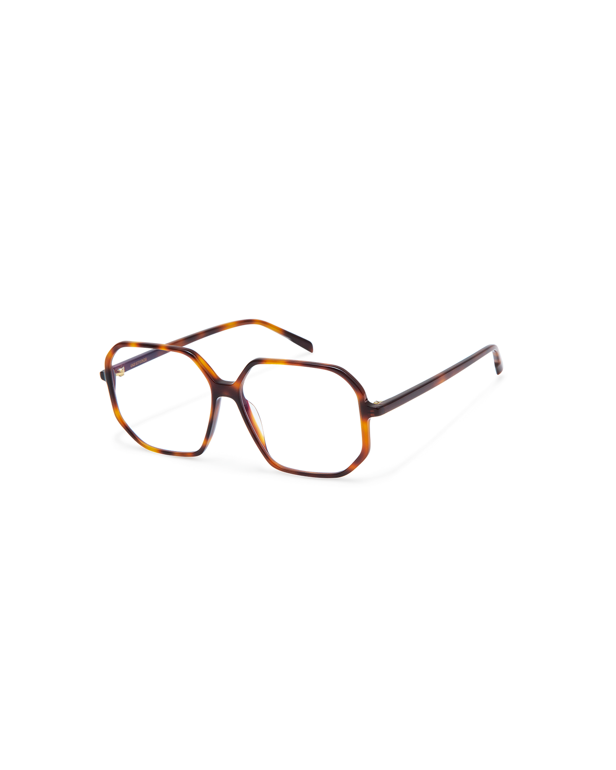 LIOR: Geométricas Acetato Havana optical glasses by GIGI STUDIOS 8842