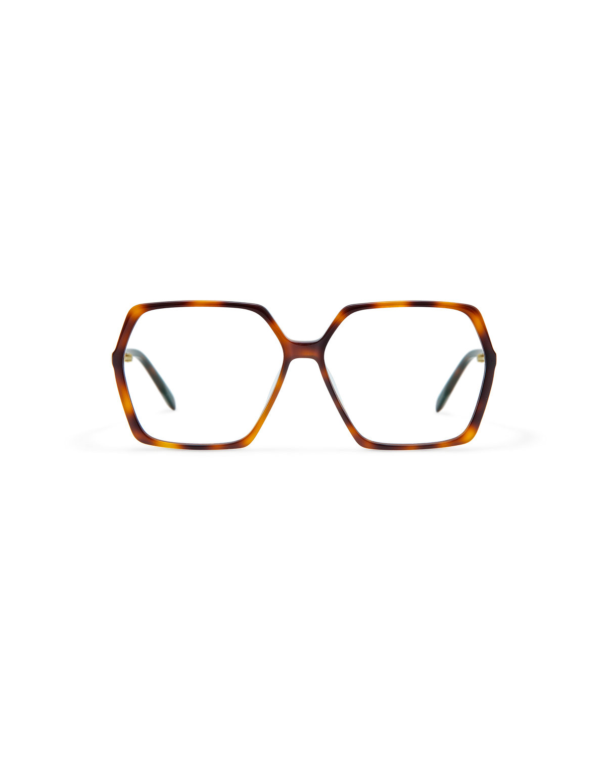 SIAN: Geométricas Acetato Havana optical glasses by GIGI STUDIOS 8466