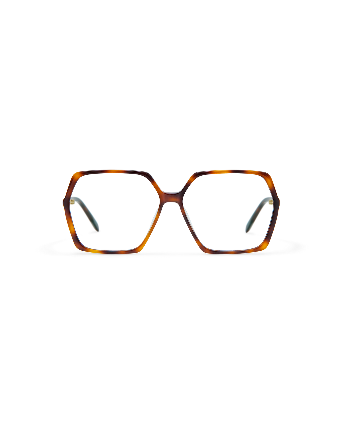 SIAN: Geométricas Acetato Havana optical glasses by GIGI STUDIOS 8466