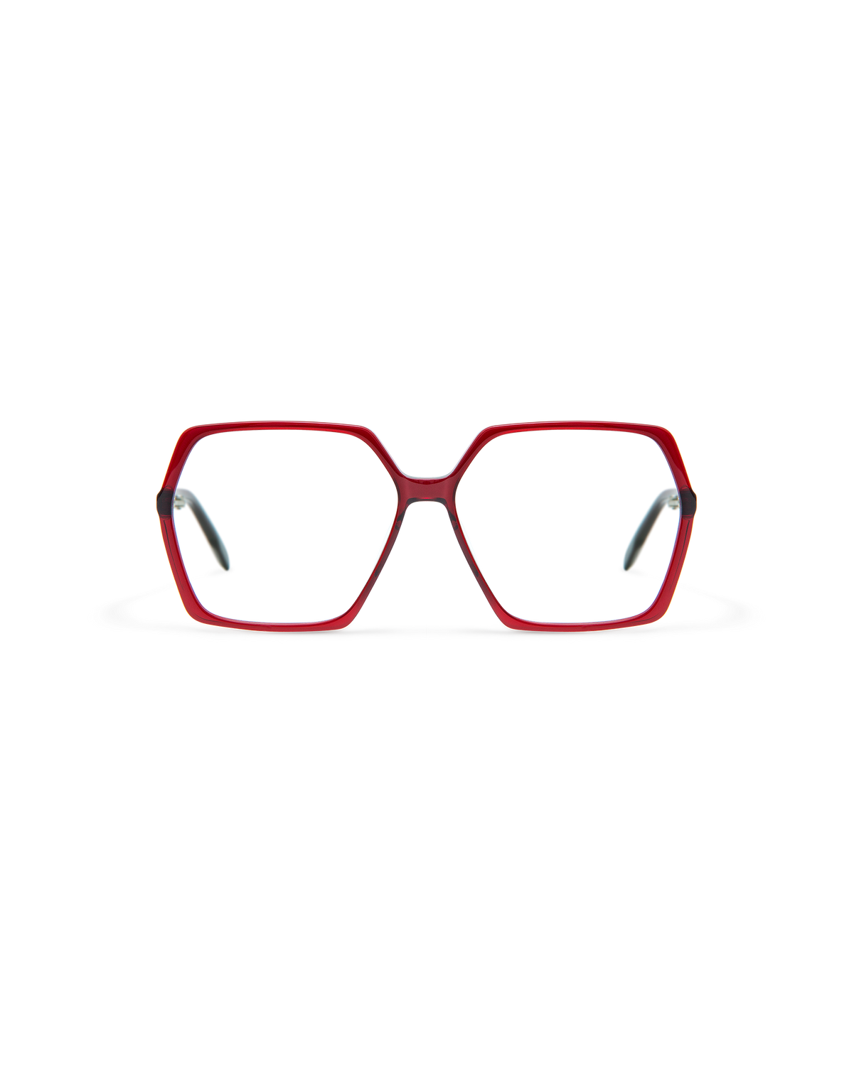 SIAN: Geométricas Acetato Rojo optical glasses by GIGI STUDIOS 8468
