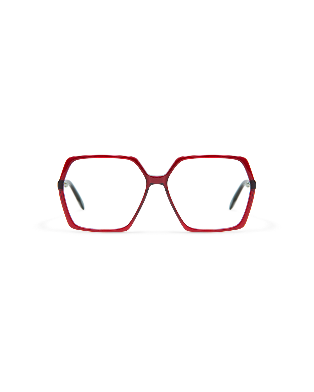 SIAN: Geométricas Acetato Rojo optical glasses by GIGI STUDIOS 8468
