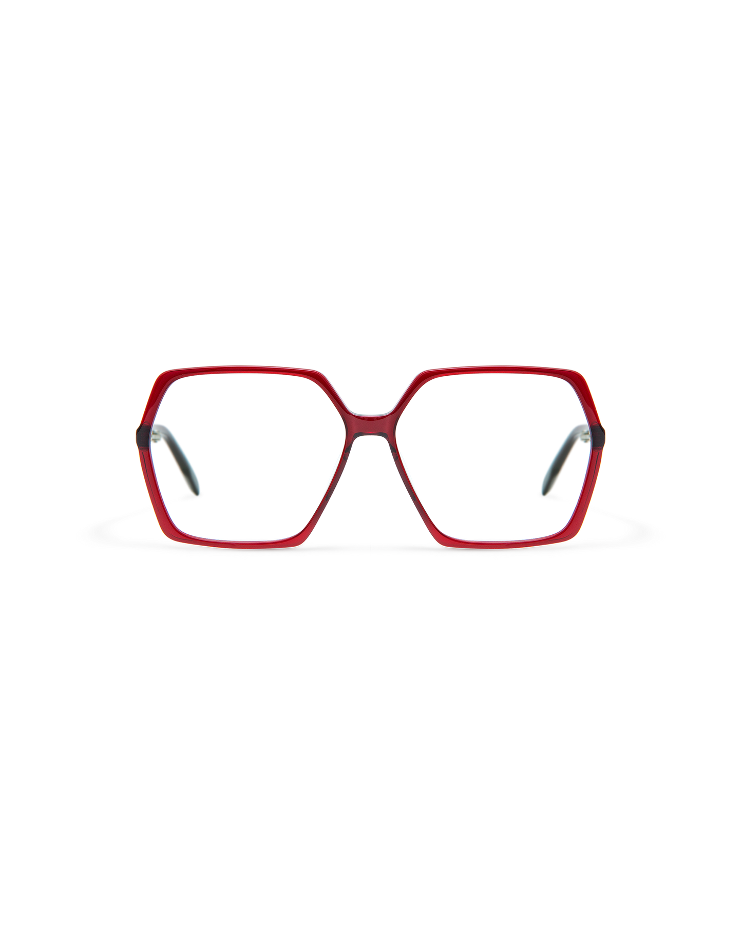 SIAN: Geométricas Acetato Rojo optical glasses by GIGI STUDIOS 8468