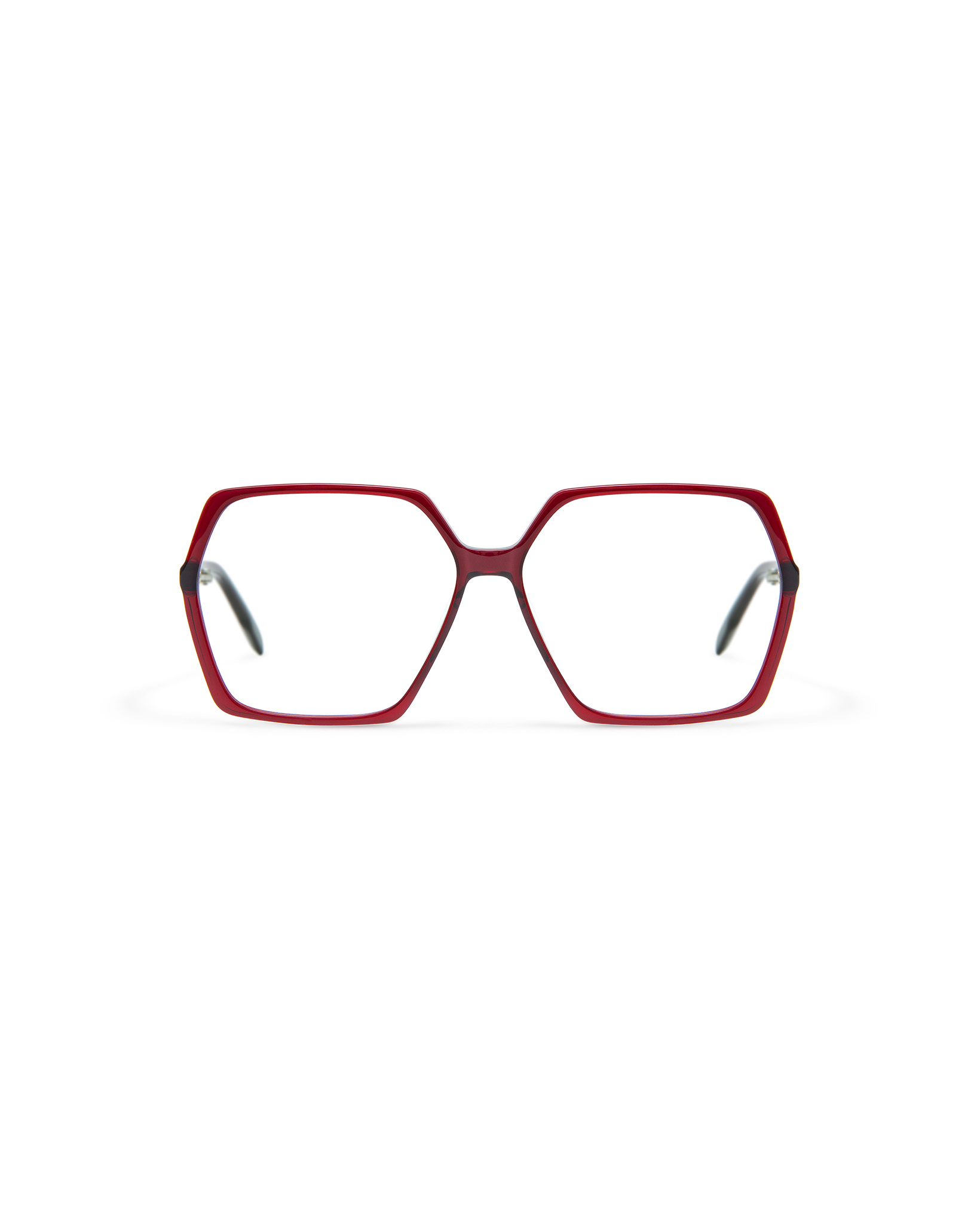 SIAN: Geométricas Acetato Rojo optical glasses by GIGI STUDIOS 8468