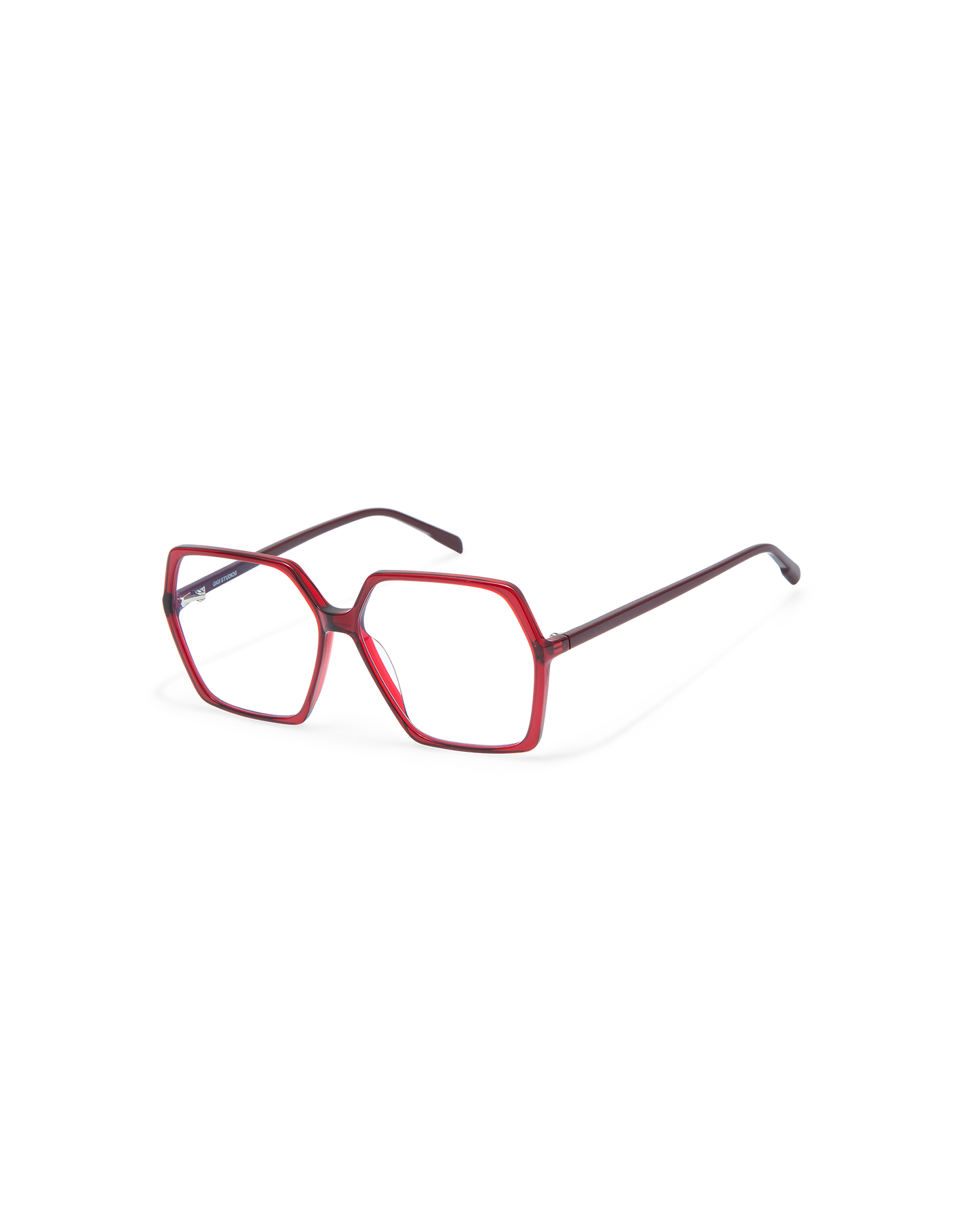 SIAN: Geométricas Acetato Rojo optical glasses by GIGI STUDIOS 8864