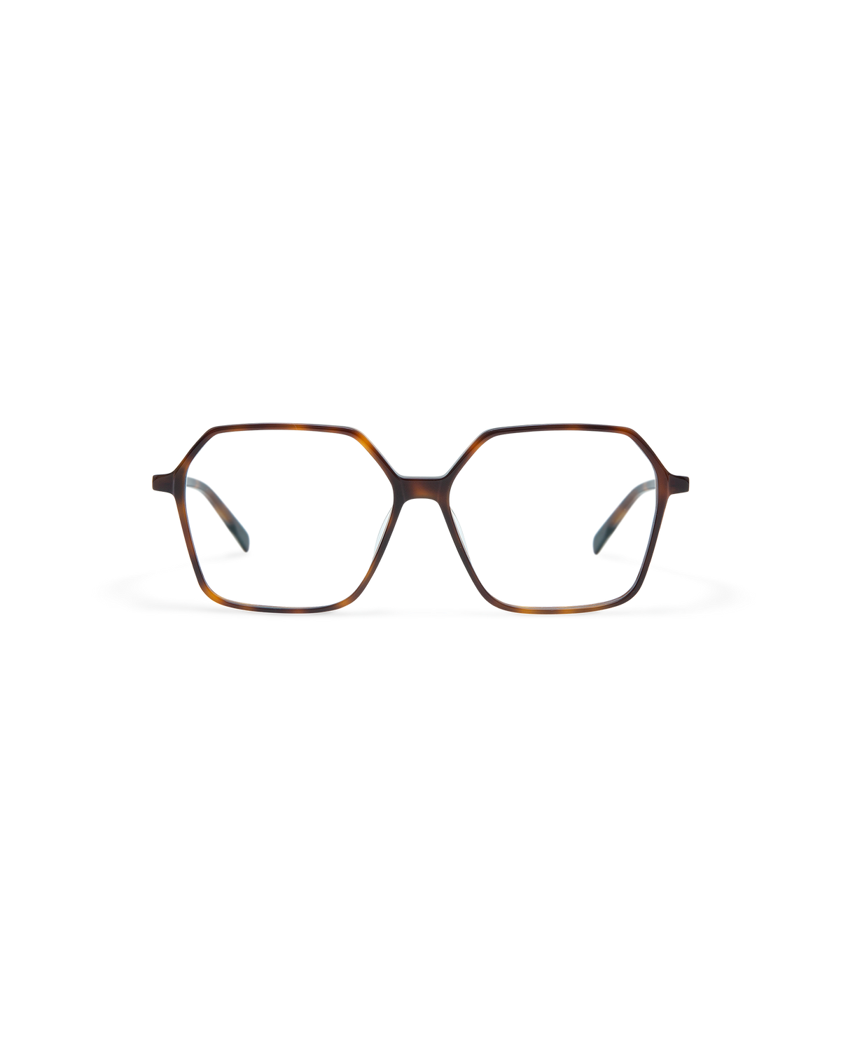 LYNE: Geométricas Acetato Havana optical glasses by GIGI STUDIOS 10805