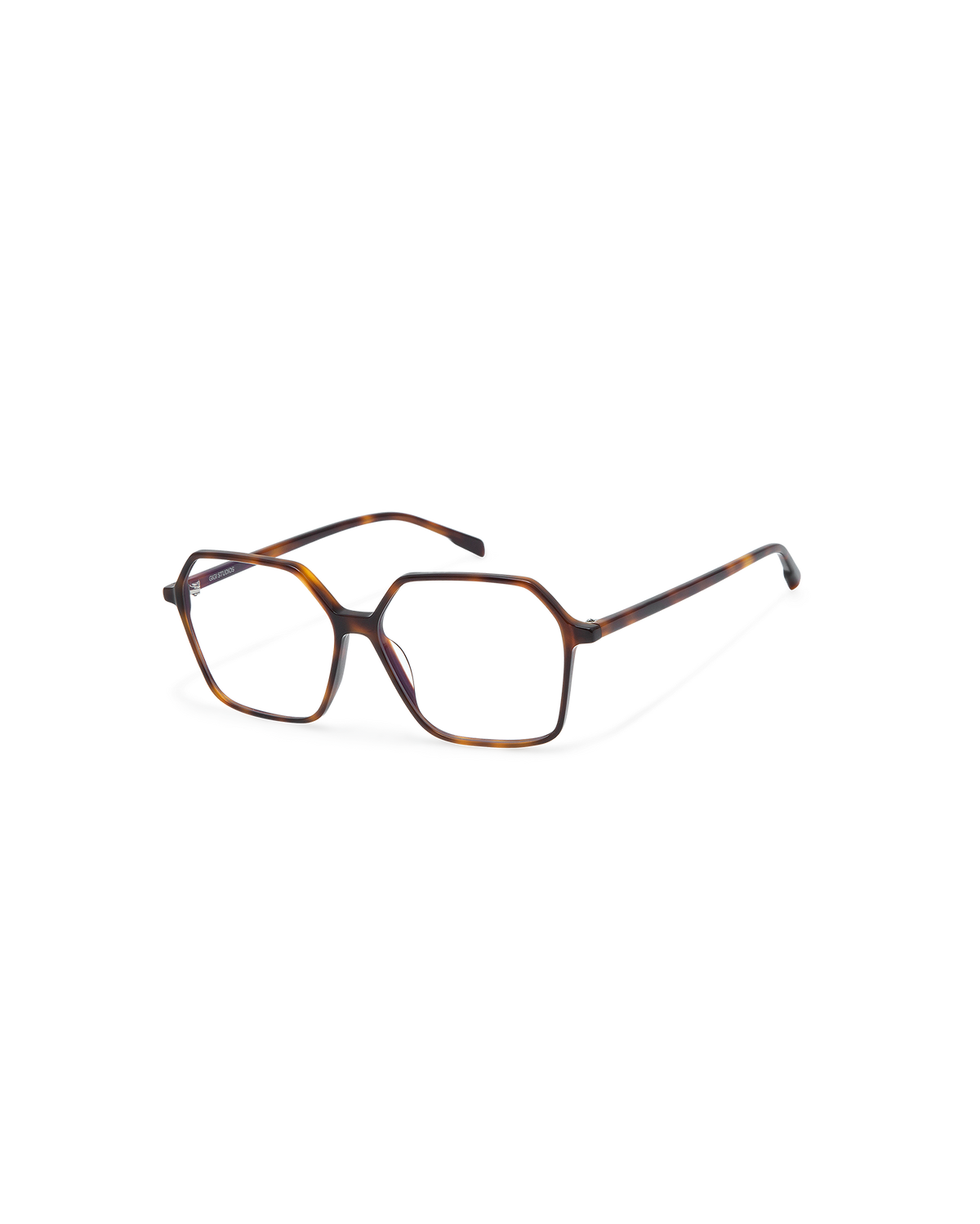 LYNE: Geométricas Acetato Havana optical glasses by GIGI STUDIOS 10806