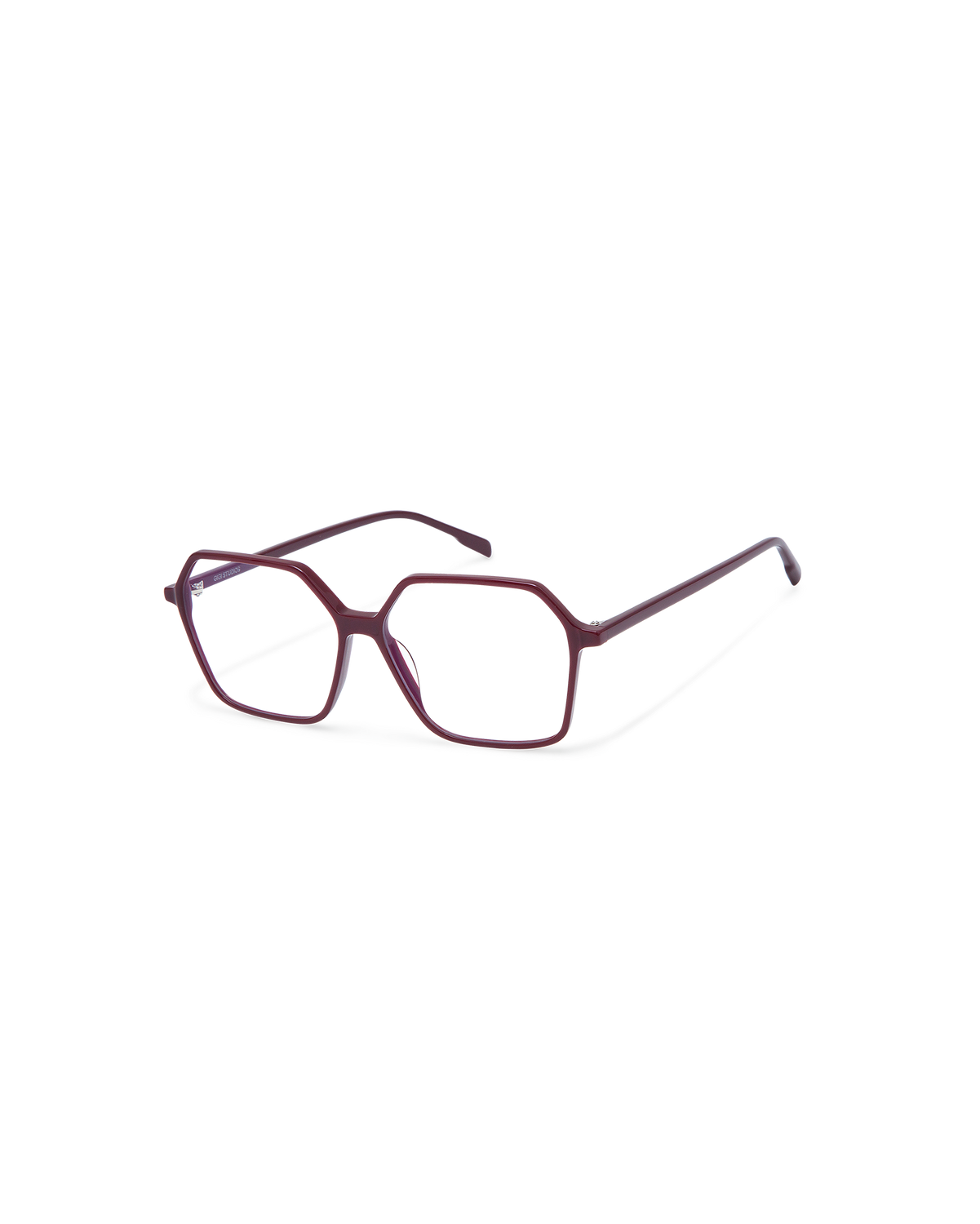 LYNE: Geométricas Acetato Rojo optical glasses by GIGI STUDIOS 10810