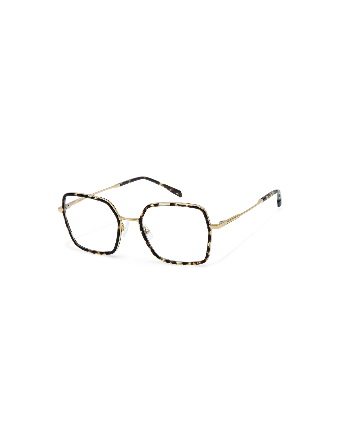 ORIX: Geométricas Titanio-Acetato Havana optical glasses by GIGI STUDIOS 10860