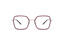 ORIX: Geométricas Titanio-Acetato Rojo optical glasses by GIGI STUDIOS 10863