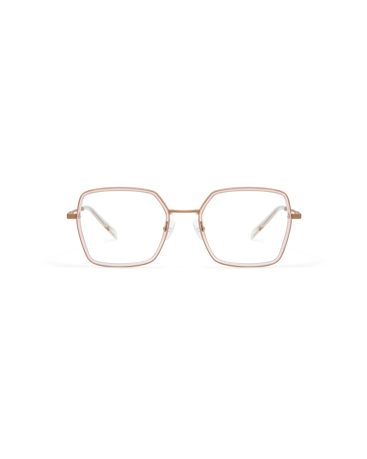 ORIX: Geométricas Titanio-Acetato Orange optical glasses by GIGI STUDIOS 10865
