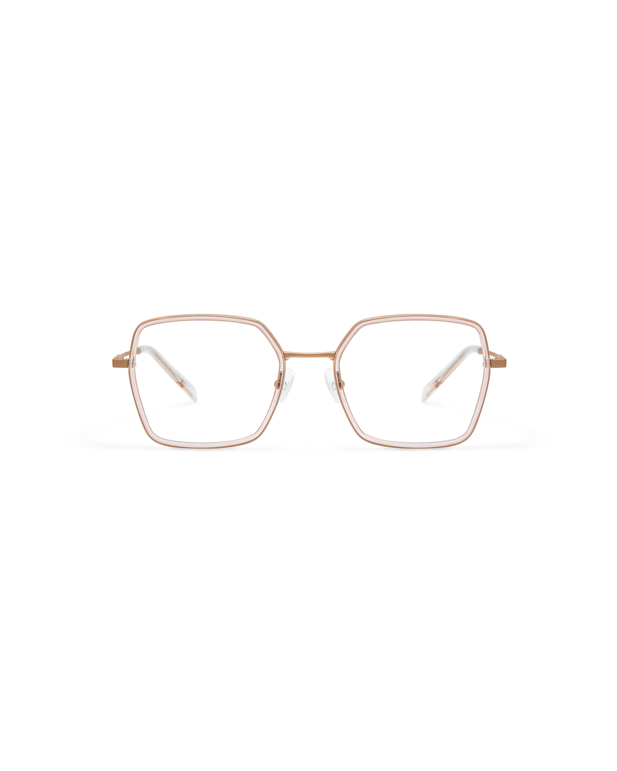 ORIX: Geométricas Titanio-Acetato Orange optical glasses by GIGI STUDIOS 10865