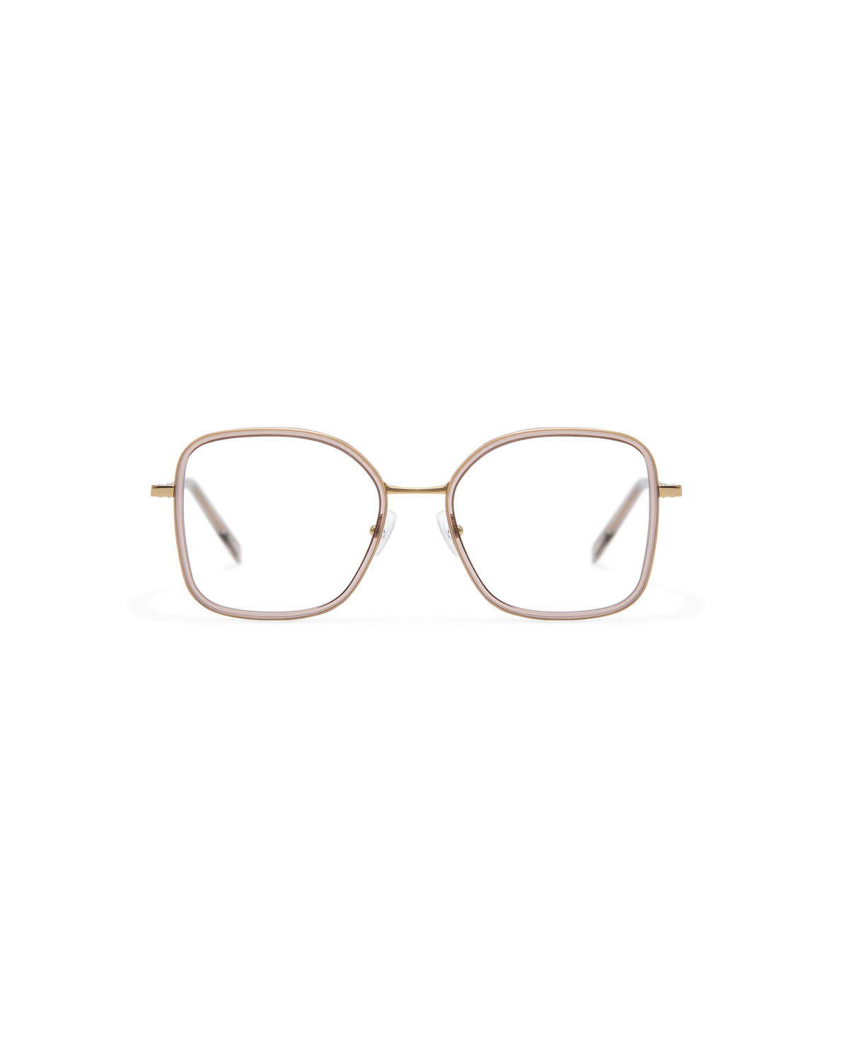YARO: Redondas Titanio-Acetato Marrón optical glasses by GIGI STUDIOS 13789
