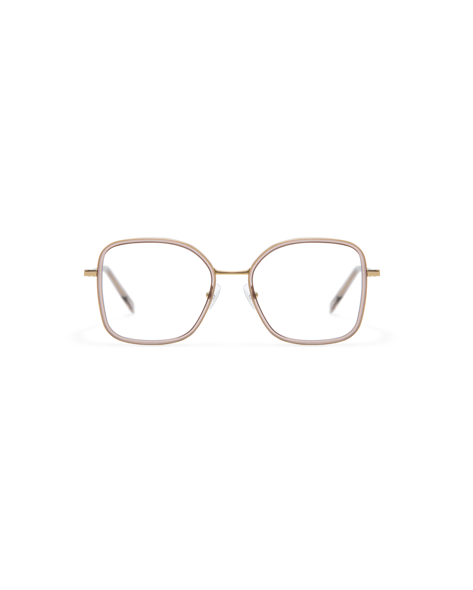 YARO: Redondas Titanio-Acetato Marrón optical glasses by GIGI STUDIOS 13789