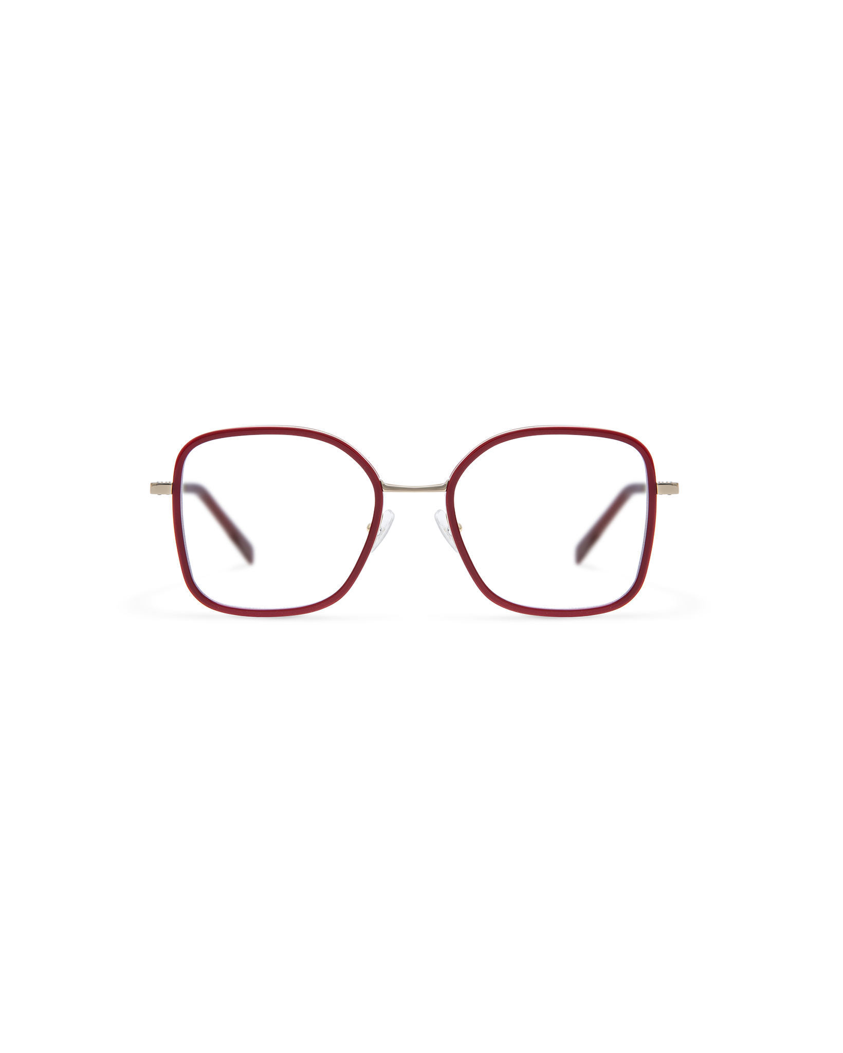YARO: Redondas Titanio-Acetato Rojo optical glasses by GIGI STUDIOS 13791