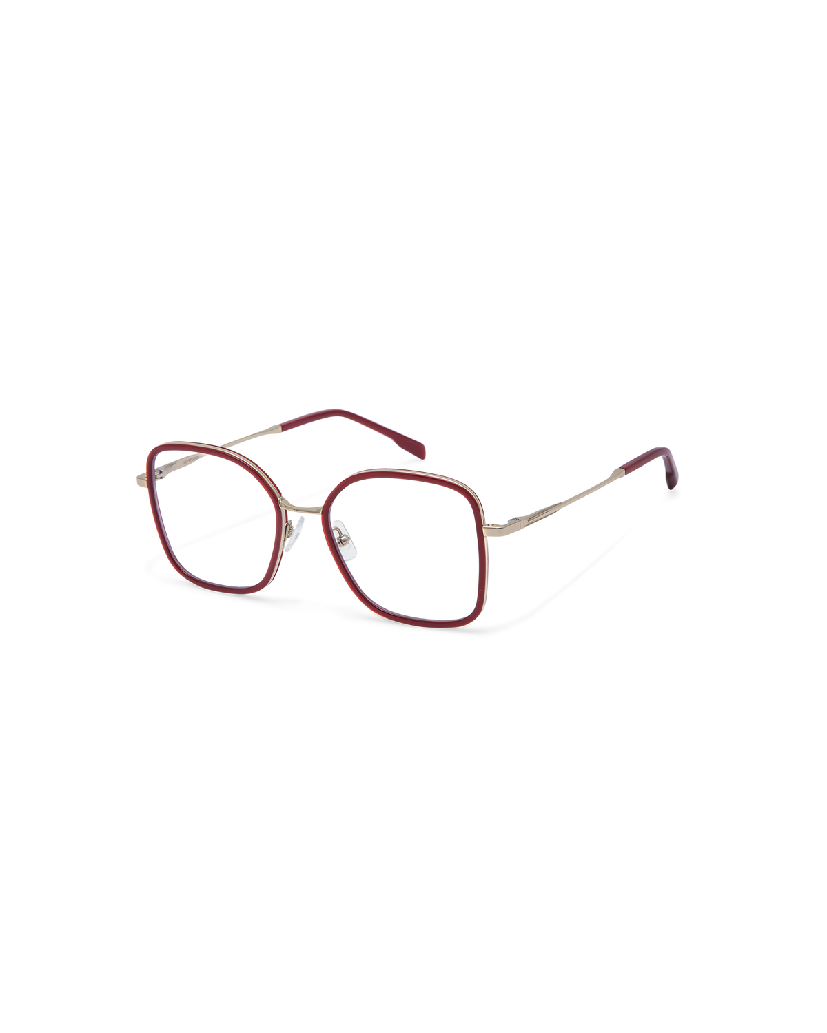 YARO: Redondas Titanio-Acetato Rojo optical glasses by GIGI STUDIOS 13792