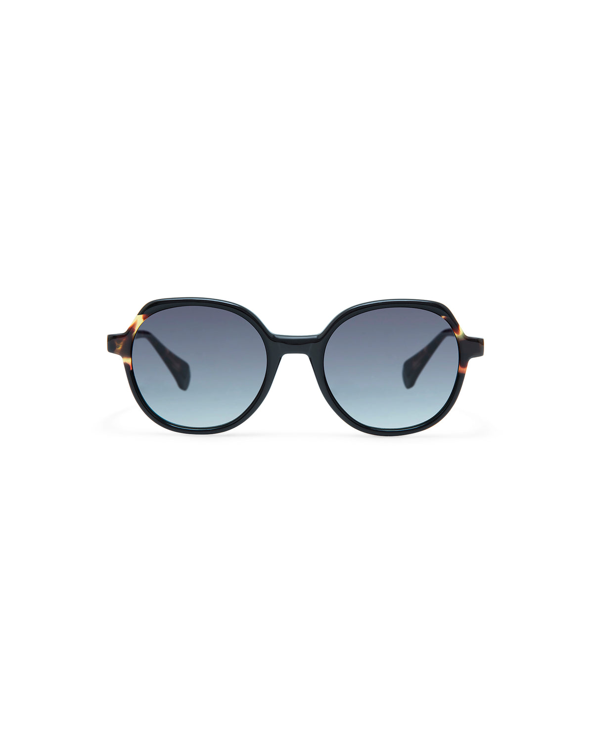 VAUGHN: Redondas Acetato Noir sunglasses by GIGI STUDIOS 3860