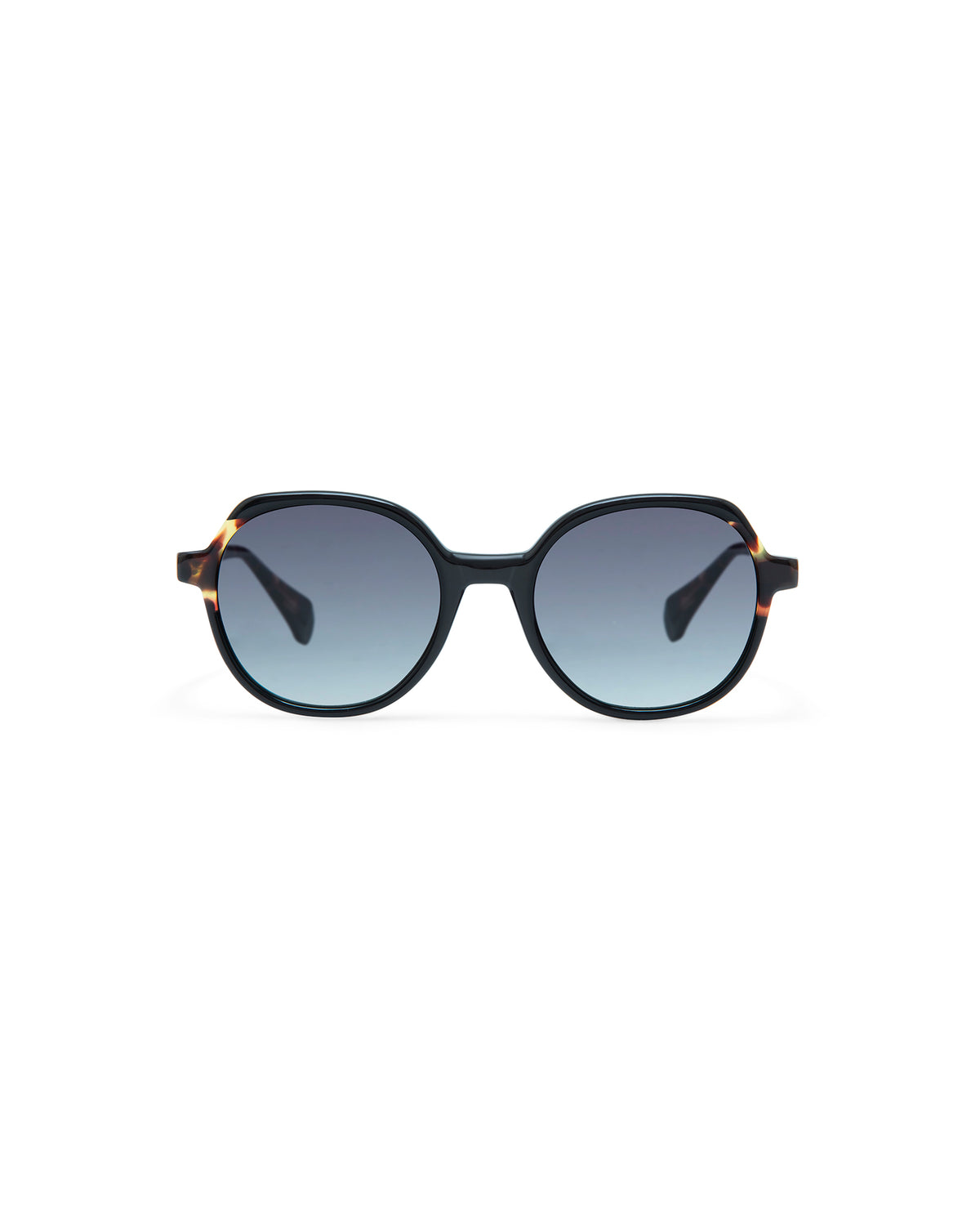 VAUGHN: Redondas Acetato Noir sunglasses by GIGI STUDIOS 3860
