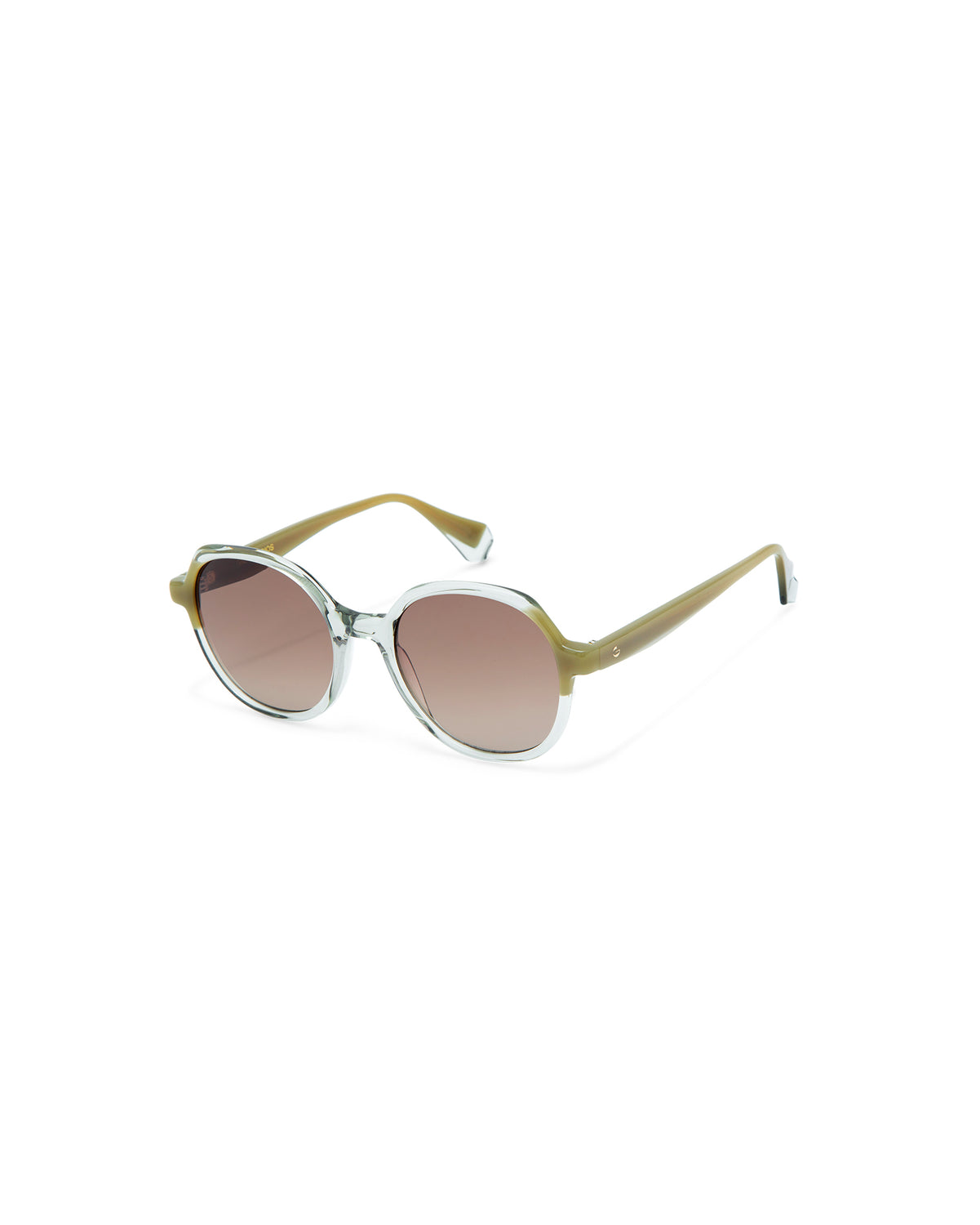 VAUGHN: Redondas Acetato Verde sunglasses by GIGI STUDIOS 4293