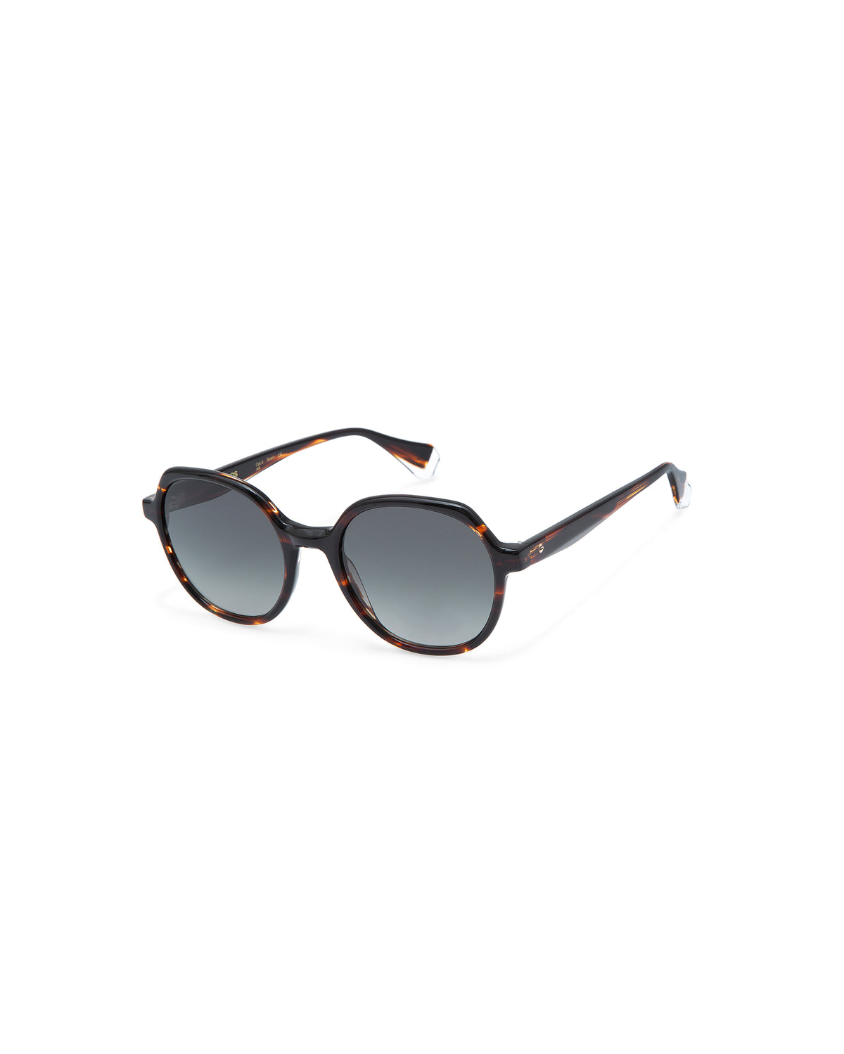 VAUGHN: Redondas Acetato Havana sunglasses by GIGI STUDIOS 7778