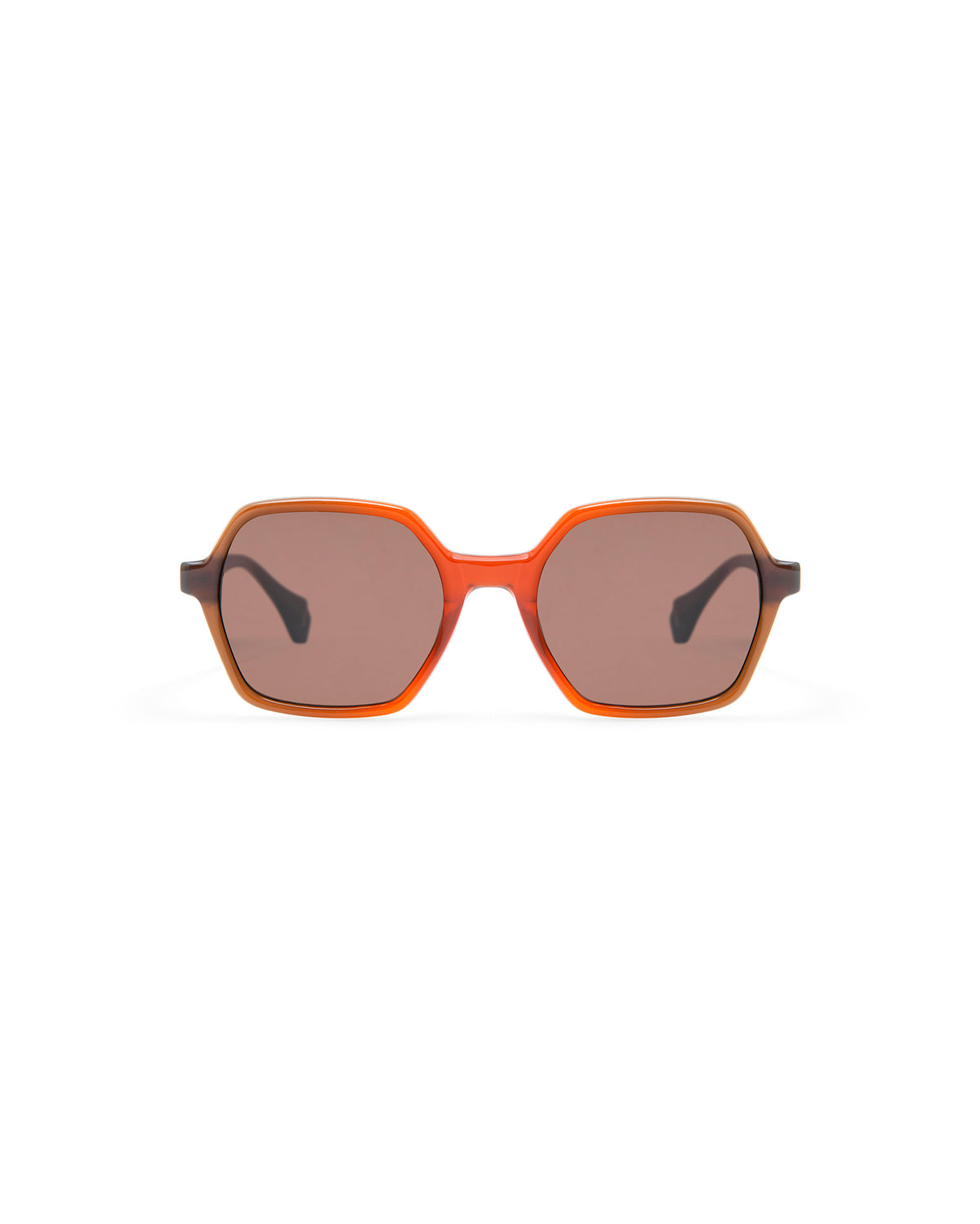 SKYLER: Geométricas Acetato Rojo sunglasses by GIGI STUDIOS 4227