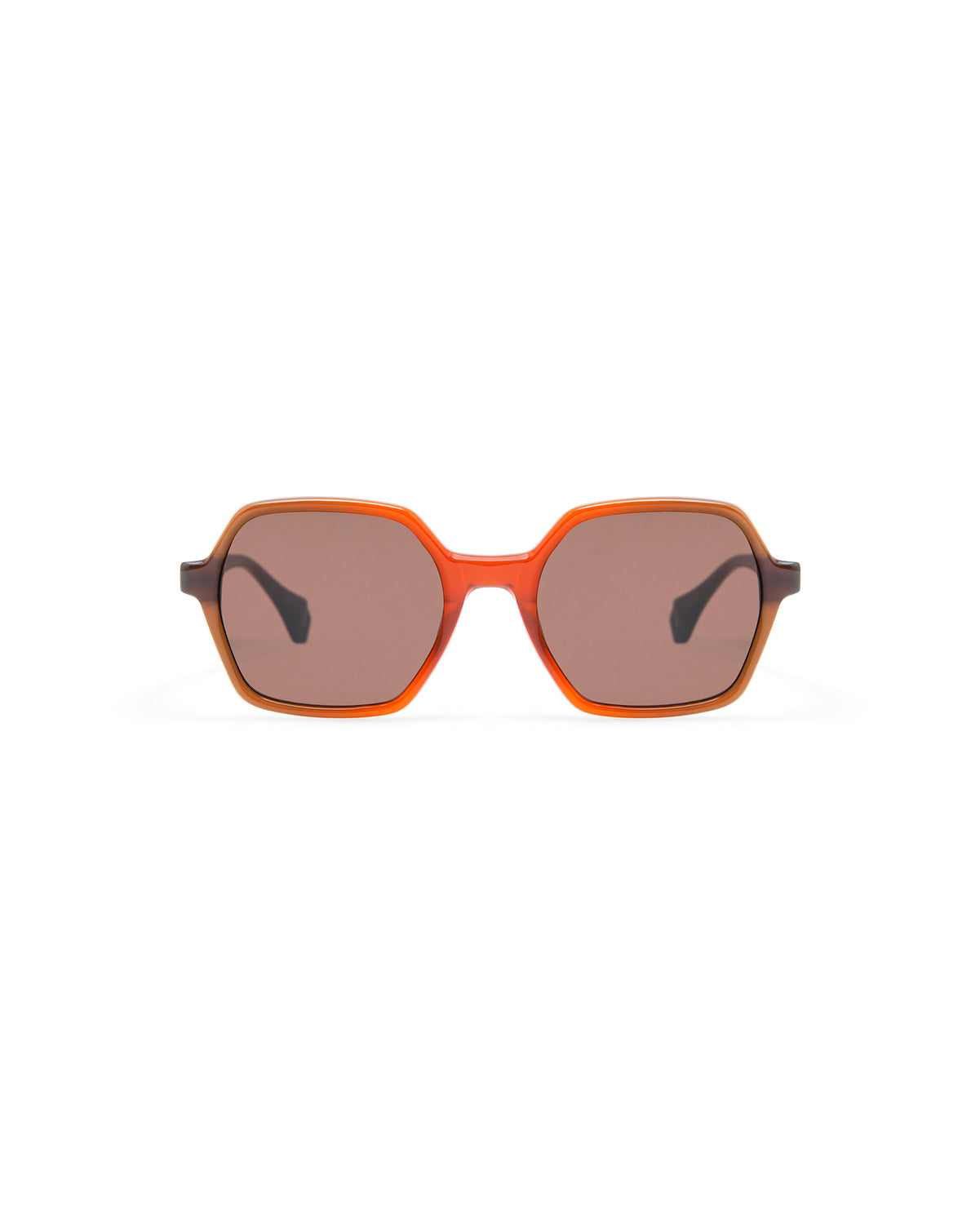 SKYLER: Geométricas Acetato Rojo sunglasses by GIGI STUDIOS 4227