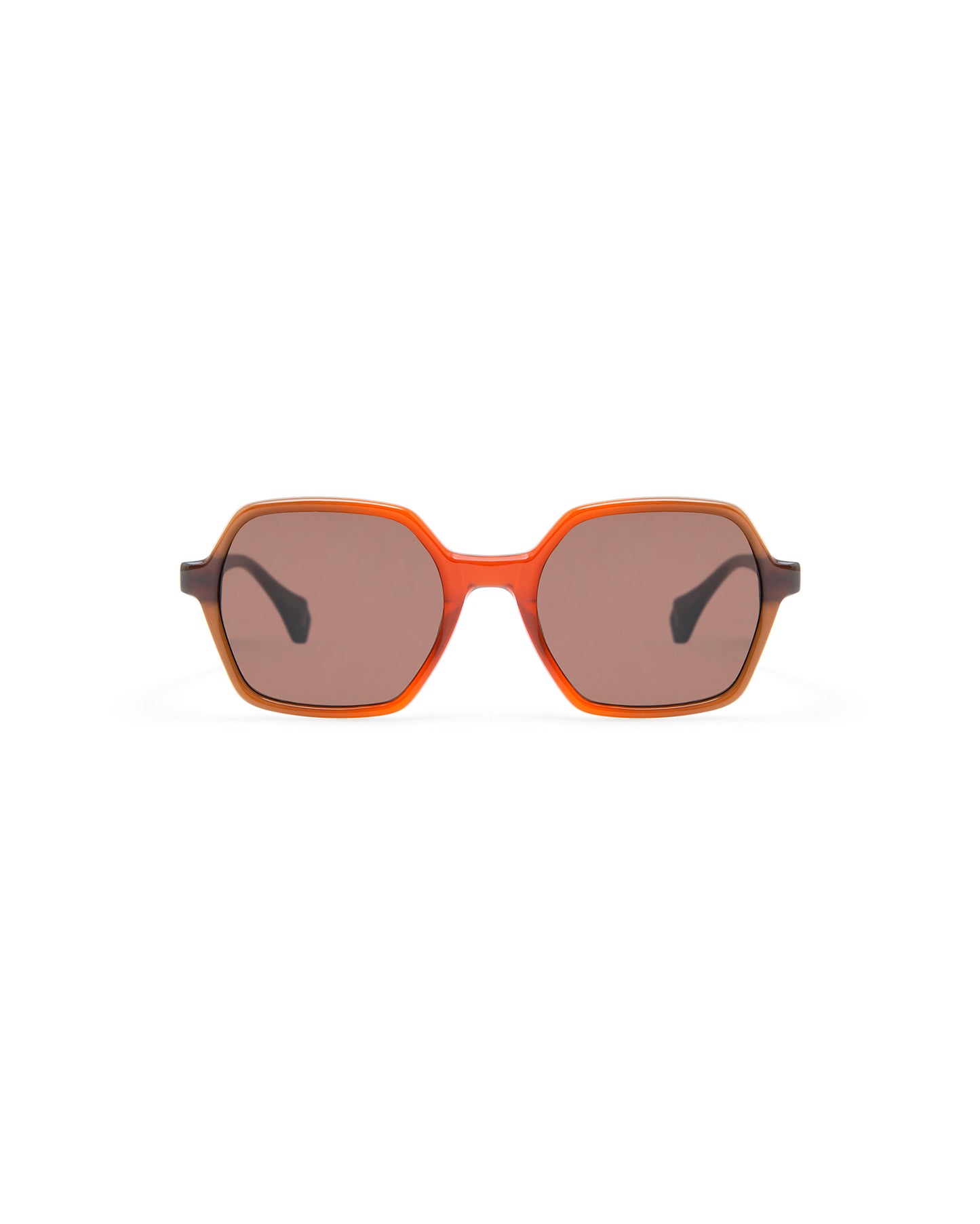 SKYLER: Geométricas Acetato Rojo sunglasses by GIGI STUDIOS 4227