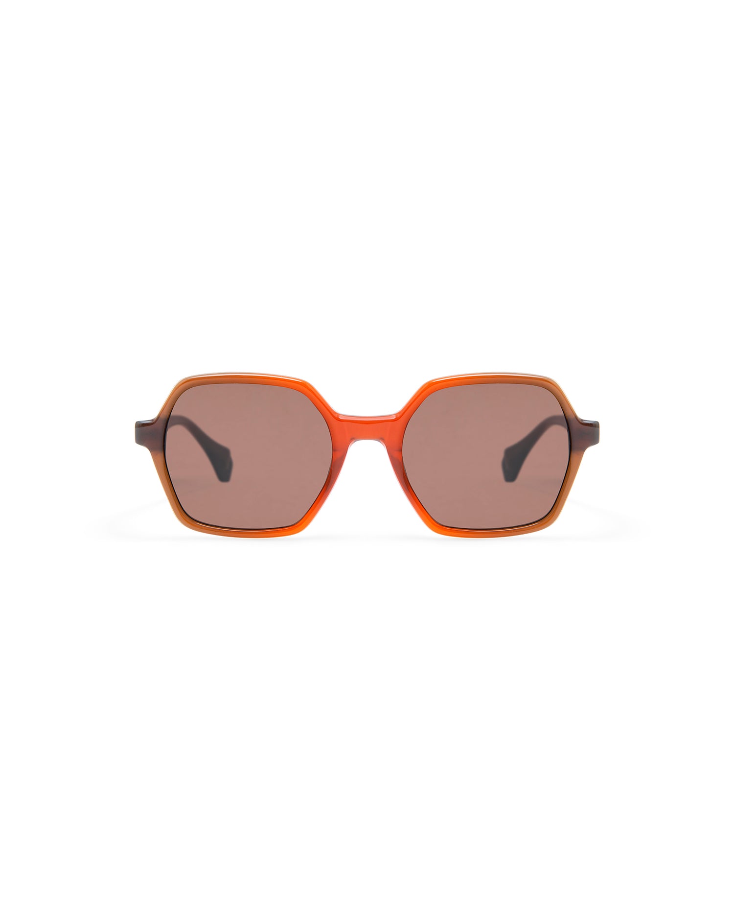 SKYLER: Geométricas Acetato Rojo sunglasses by GIGI STUDIOS 4227