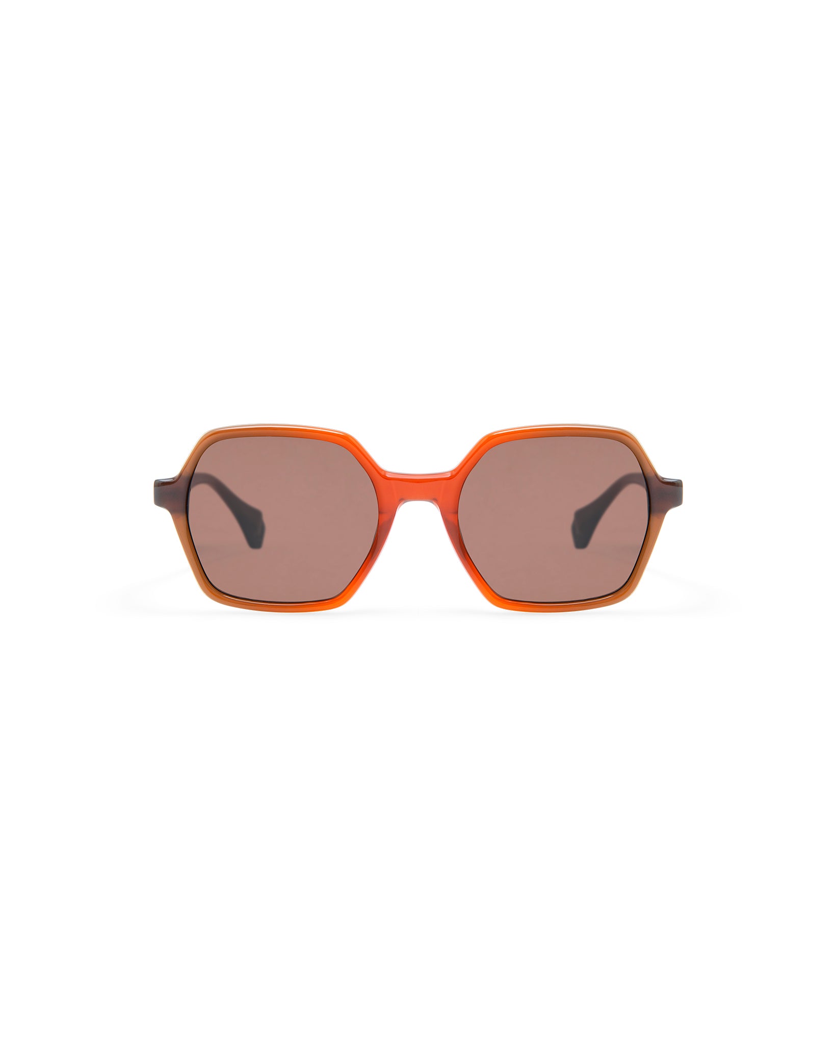 SKYLER: Geométricas Acetato Rojo sunglasses by GIGI STUDIOS 4227