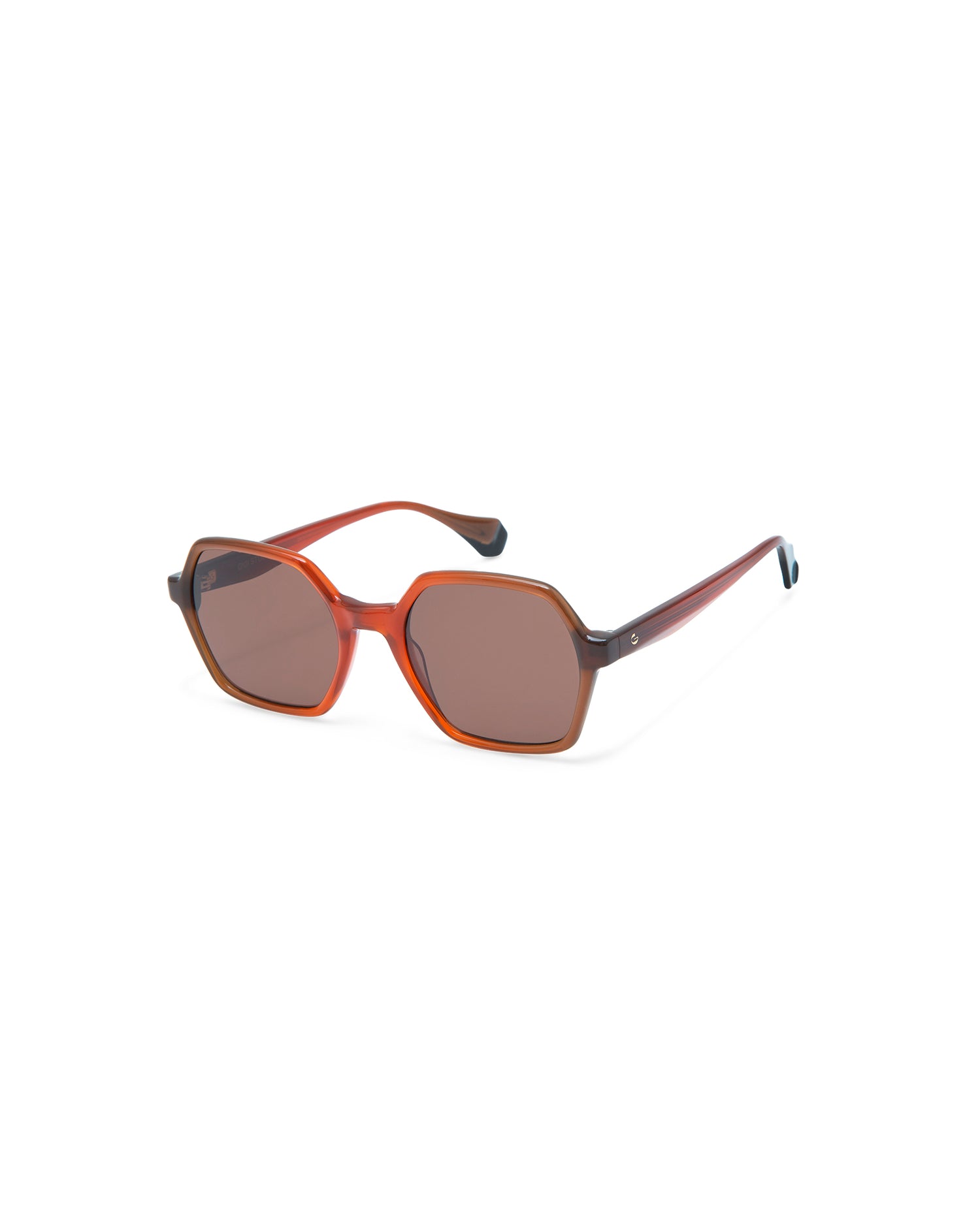 SKYLER: Geométricas Acetato Rojo sunglasses by GIGI STUDIOS 4297