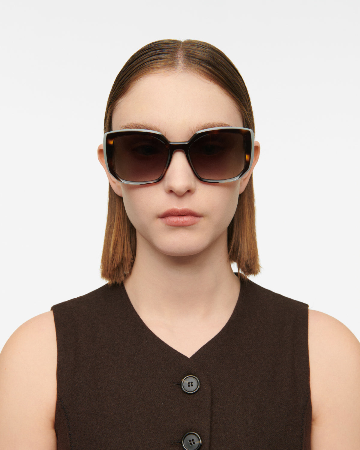 KATIA: Cat Eye Acetato Havana sunglasses by GIGI STUDIOS 7826