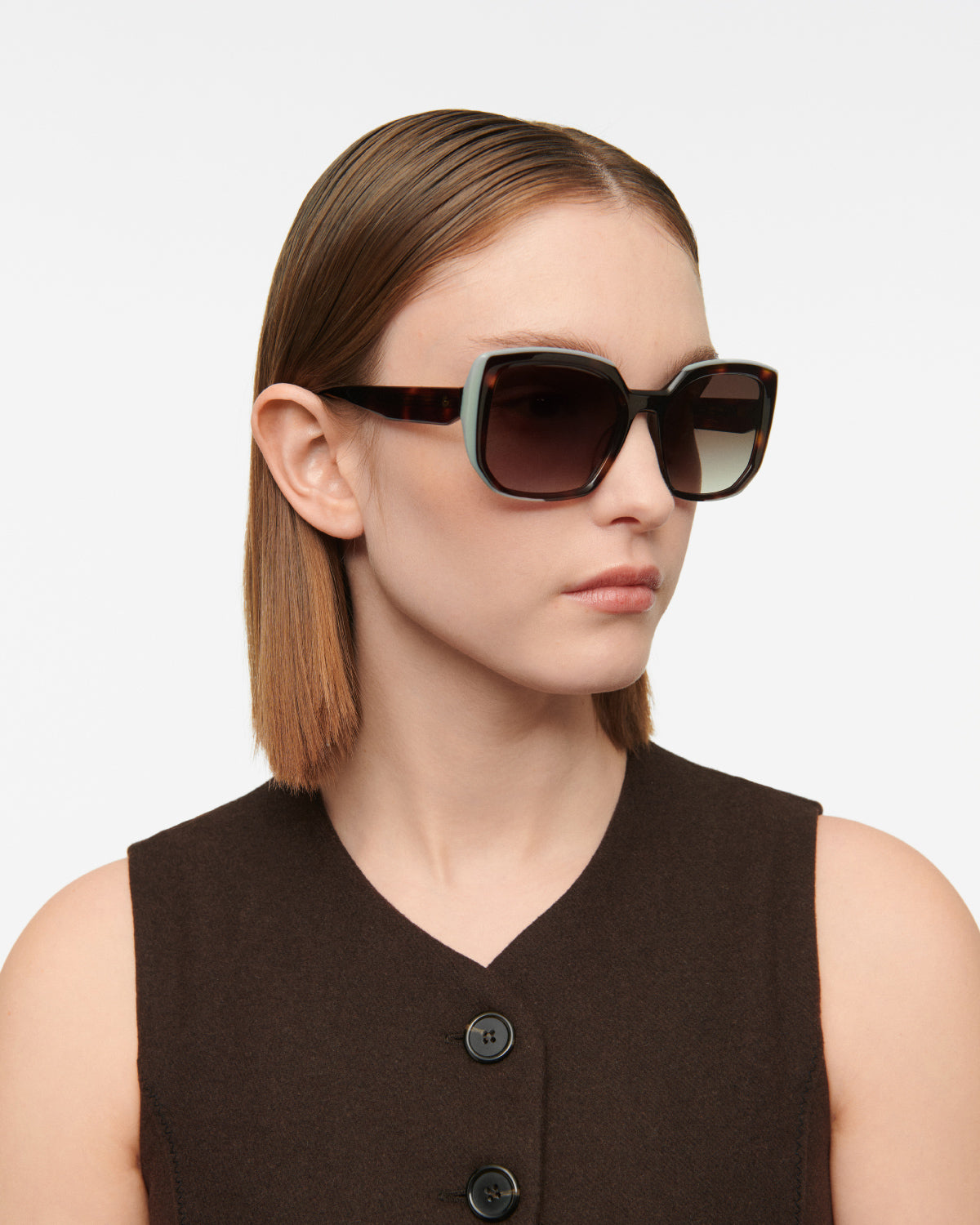 KATIA: Cat Eye Acetato Havana sunglasses by GIGI STUDIOS 7827