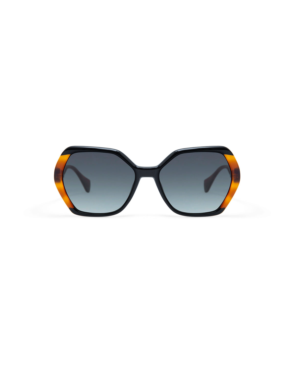 THADEUS: Geométricas Acetato Noir sunglasses by GIGI STUDIOS 4244