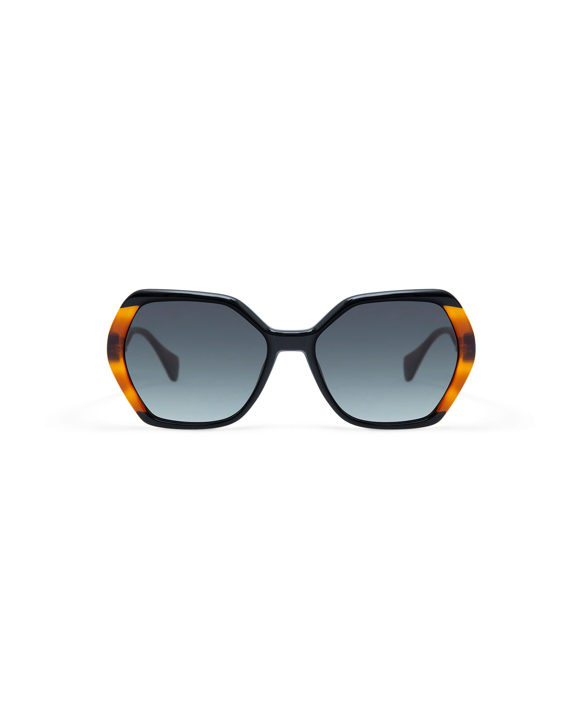 THADEUS: Geométricas Acetato Noir sunglasses by GIGI STUDIOS 4244