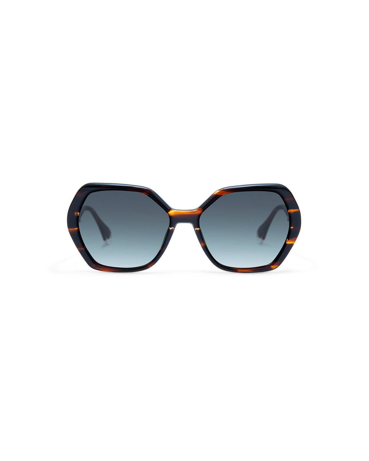 THADEUS: Geométricas Acetato Havana sunglasses by GIGI STUDIOS 4312