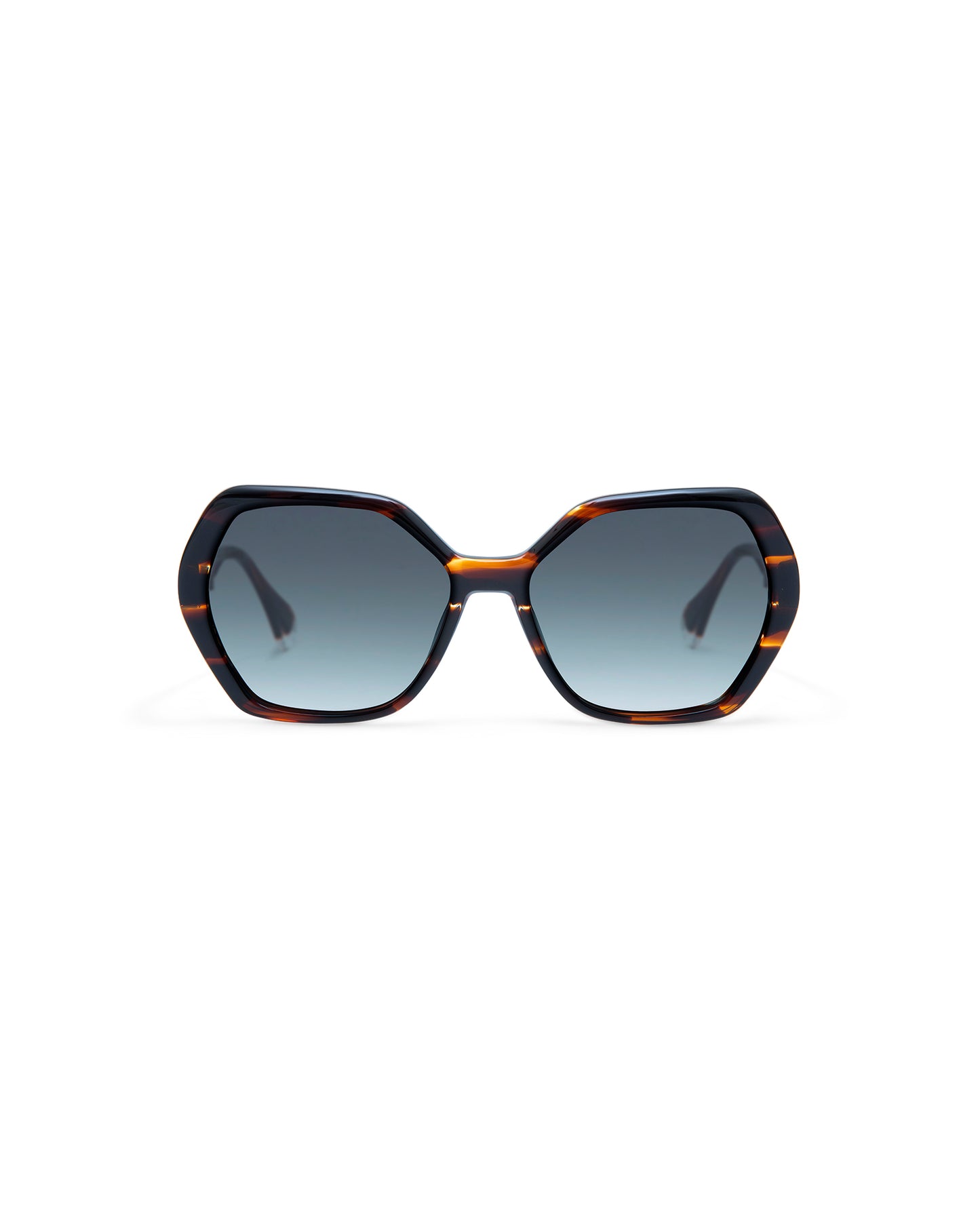 THADEUS: Geométricas Acetato Havana sunglasses by GIGI STUDIOS 4312