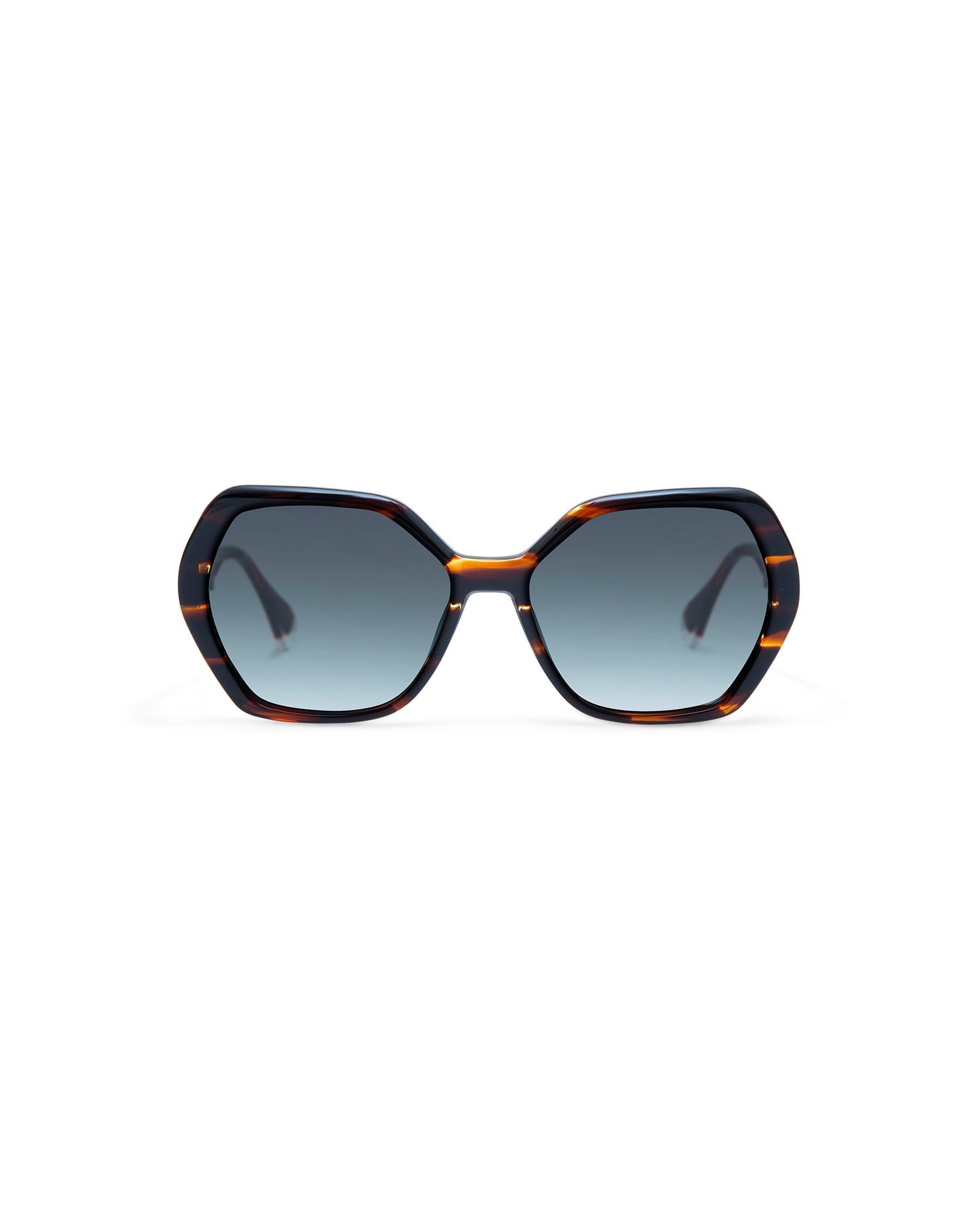 THADEUS: Geométricas Acetato Havana sunglasses by GIGI STUDIOS 4312
