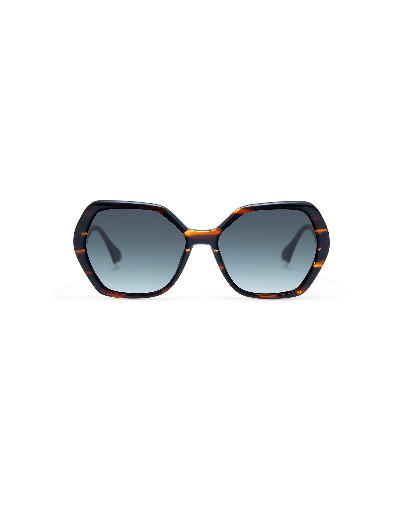 THADEUS: Geométricas Acetato Havana sunglasses by GIGI STUDIOS 4312