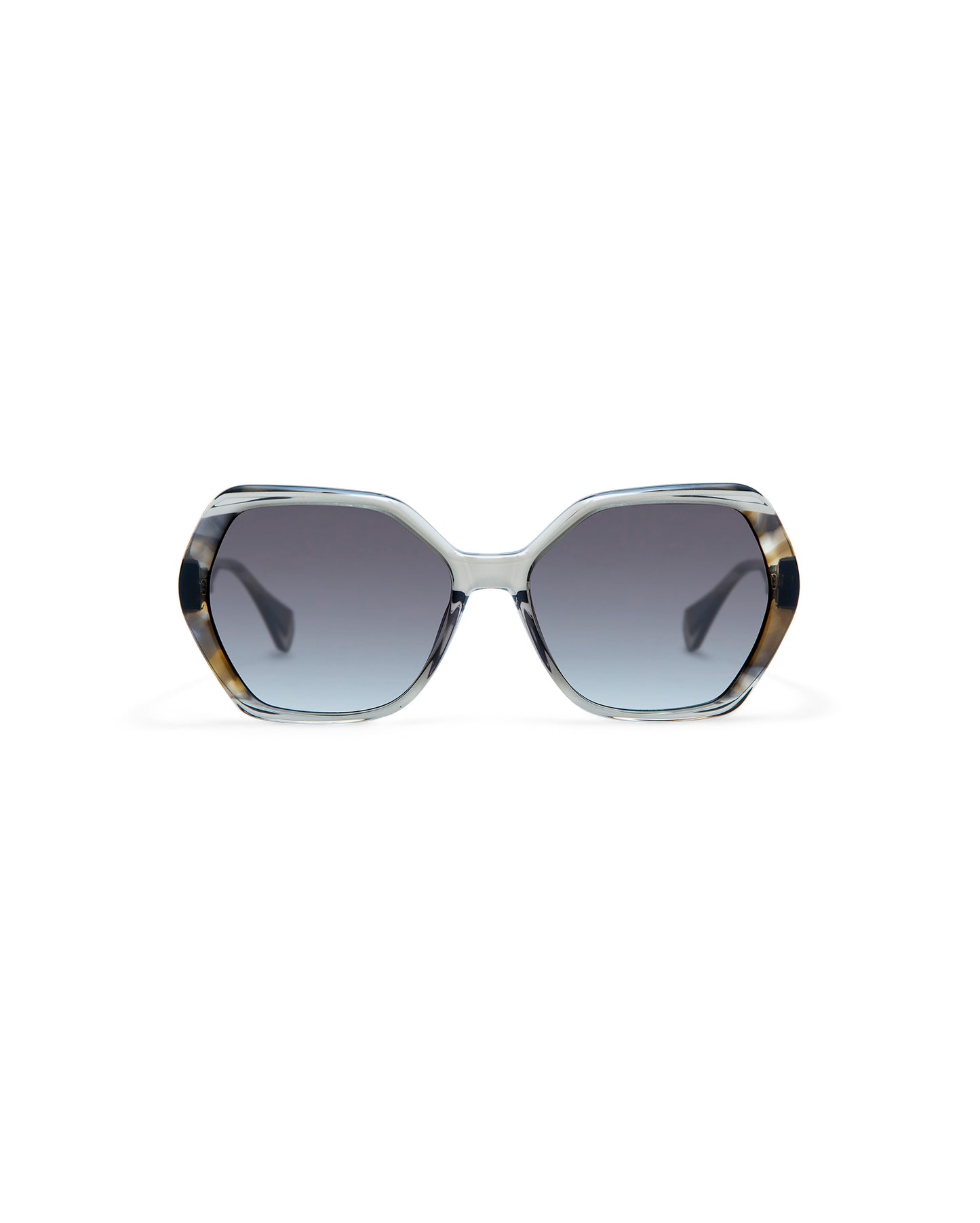 THADEUS: Geométricas Acetato Verde sunglasses by GIGI STUDIOS 4246