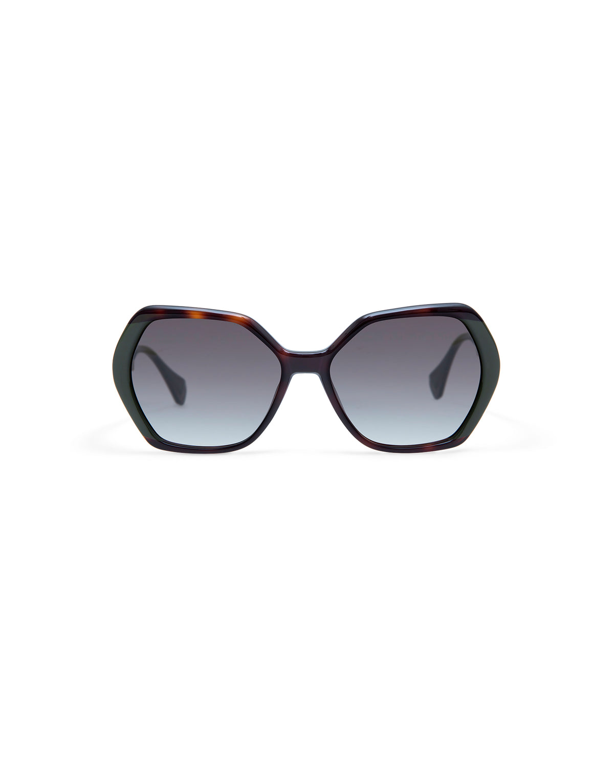 THADEUS: Geométricas Acetato Havana sunglasses by GIGI STUDIOS 4295