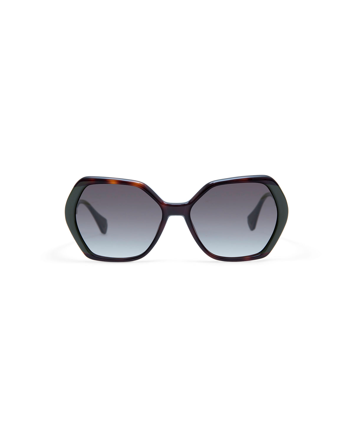 THADEUS: Geométricas Acetato Havana sunglasses by GIGI STUDIOS 4295