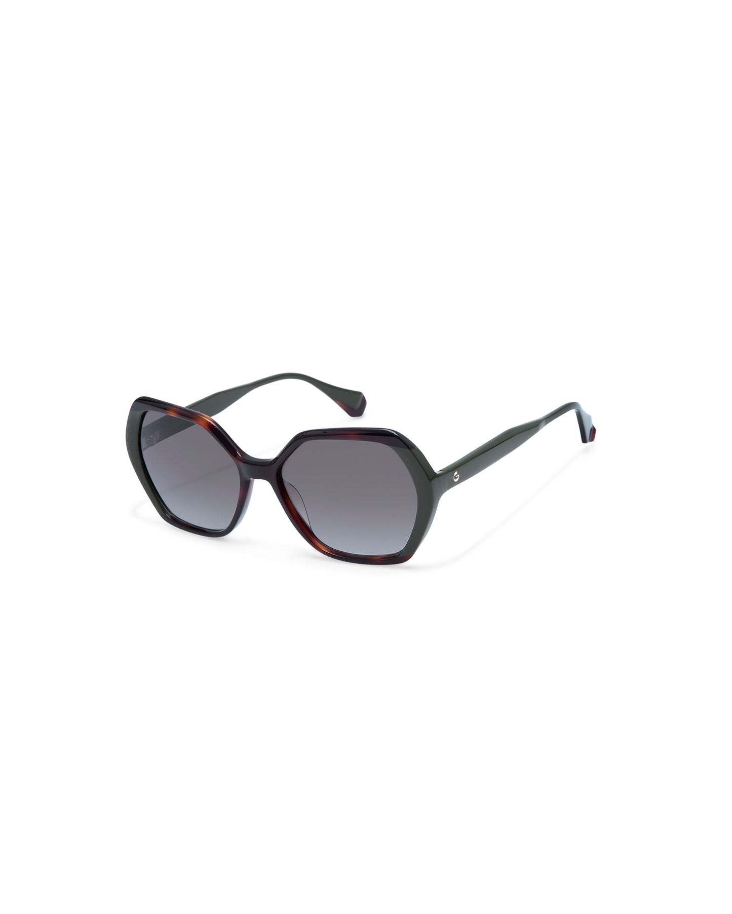 THADEUS: Geométricas Acetato Havana sunglasses by GIGI STUDIOS 4247