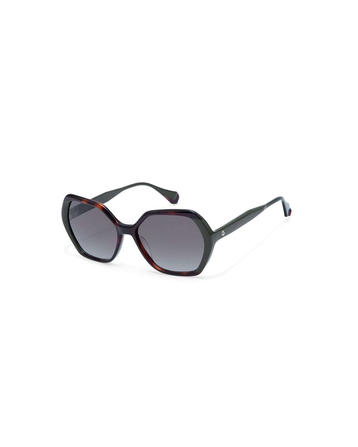 THADEUS: Geométricas Acetato Havana sunglasses by GIGI STUDIOS 4247
