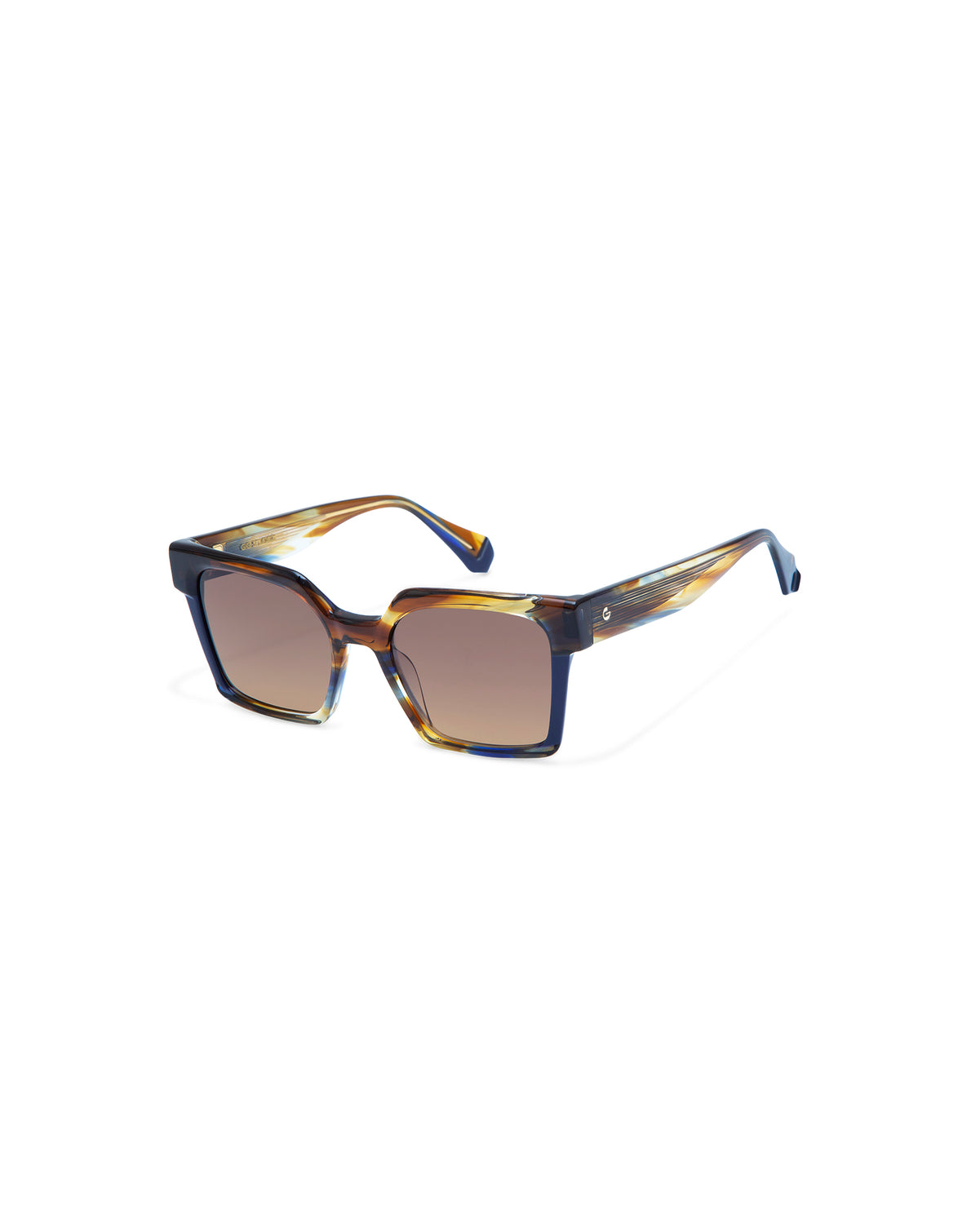 CASSIUS: Cuadrada Acetato Azul sunglasses by GIGI STUDIOS 4335