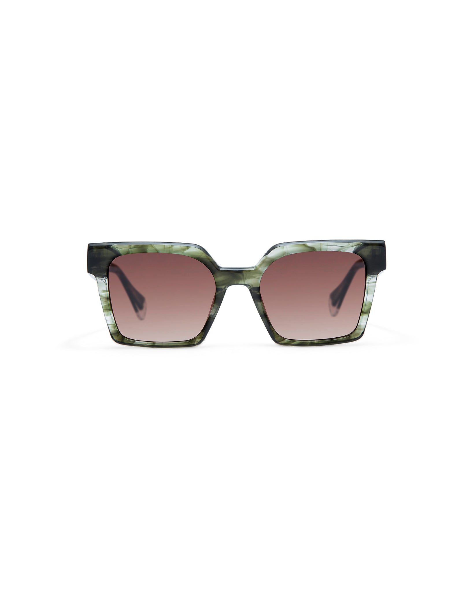 CASSIUS: Cuadrada Acetato Verde sunglasses by GIGI STUDIOS 7779