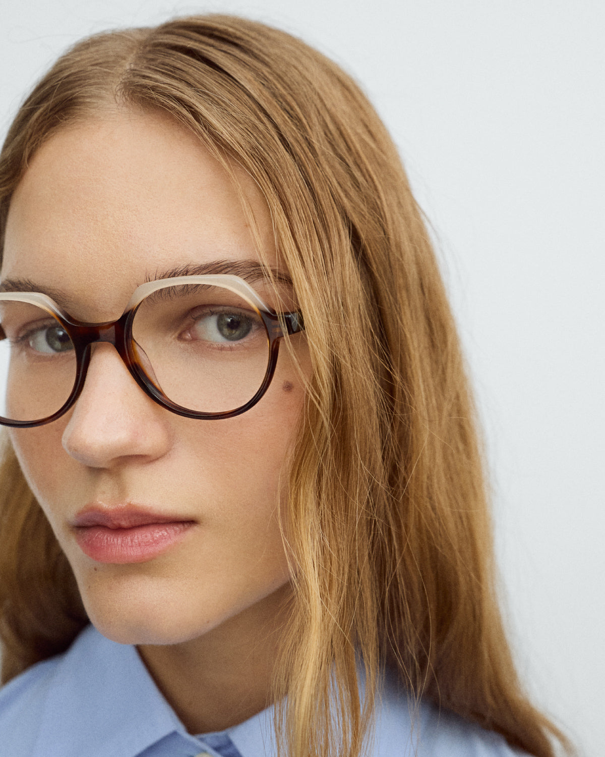 ILA: Geométricas Acetato Havana optical glasses by GIGI STUDIOS 9700