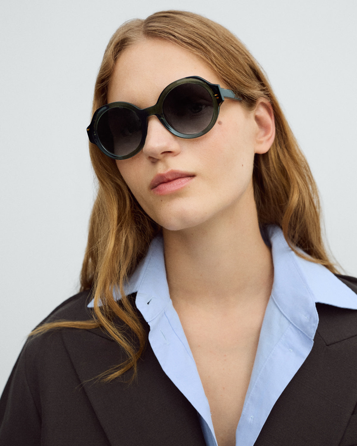 MIA: Redondas Acetato Verde sunglasses by GIGI STUDIOS 9667