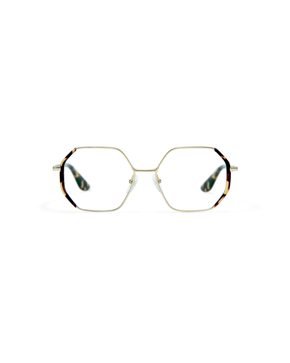 LIA: Geométricas Acetato-Metal Havana optical glasses by GIGI STUDIOS 8510