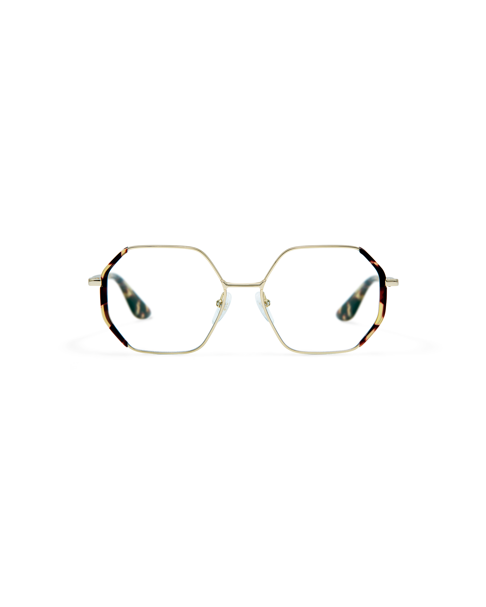 LIA: Geométricas Acetato-Metal Havana optical glasses by GIGI STUDIOS 8510